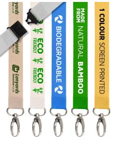 Eco Bamboo Personalised Lanyards 