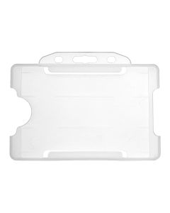 Rigid ID Plastic Badge Card Holder