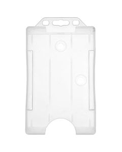 Clear Vertical ID Badge Holder single