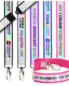 Iridescent Personalised Lanyards Custom