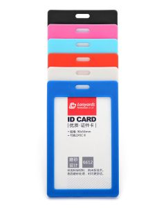 Rigid ID Badge Card Holder